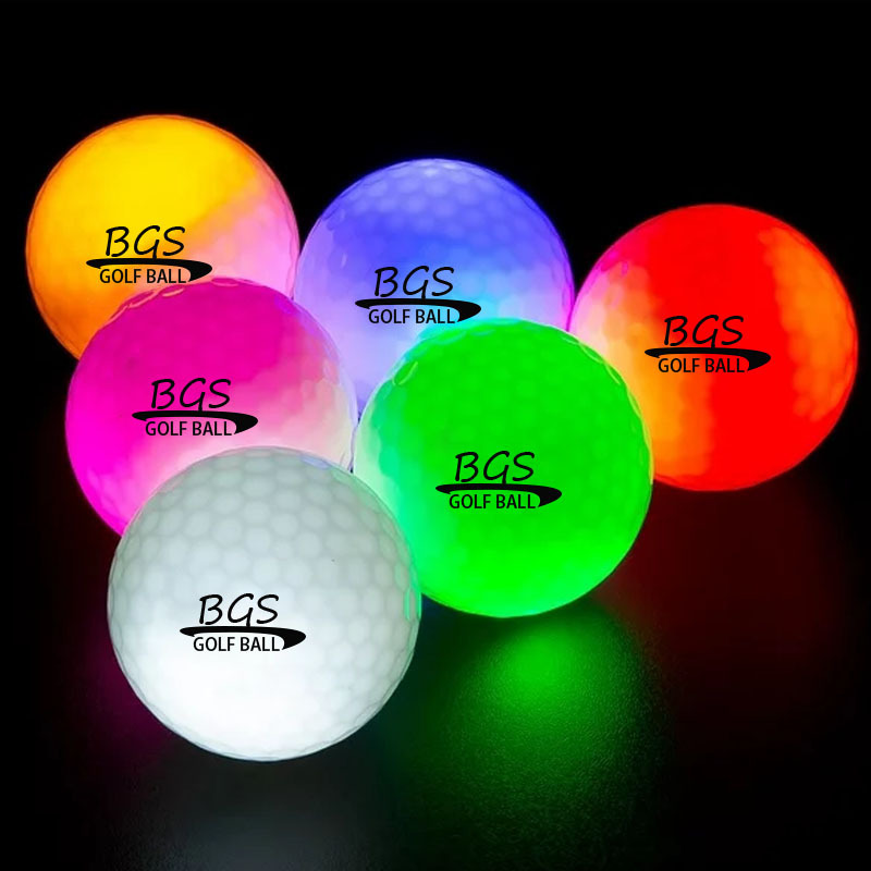 High Bounce Night Dark Light Up Constant-on LED Glow Golf Ball Night Golf Ball