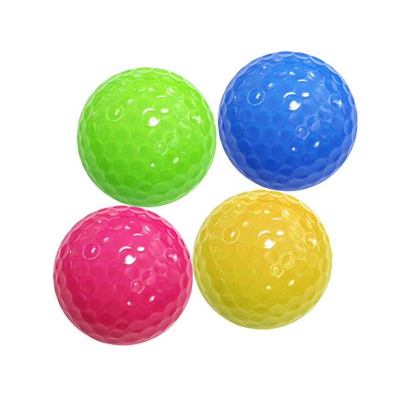 Factory Supply Low Price 2 Layer Customize Printing Colorful Surlyn Crystal Golf Ball