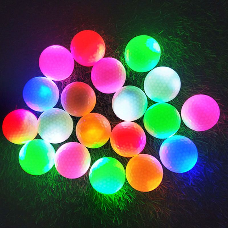 High Bounce Night Dark Light Up Constant-on LED Glow Golf Ball Night Golf Ball