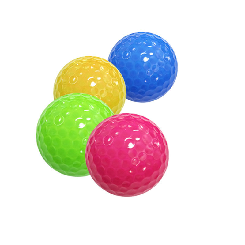 Factory Supply Low Price 2 Layer Customize Printing Colorful Surlyn Crystal Golf Ball