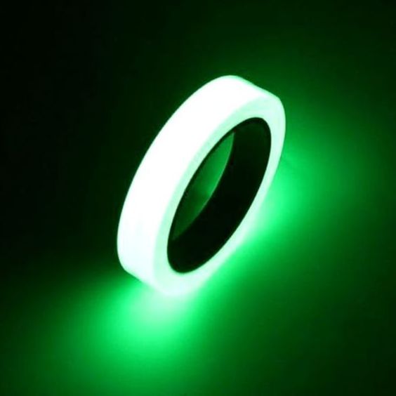 Self-adhesive Luminous Tape Glow In Dark Decoration Warning PET Green Phosphor Tapes