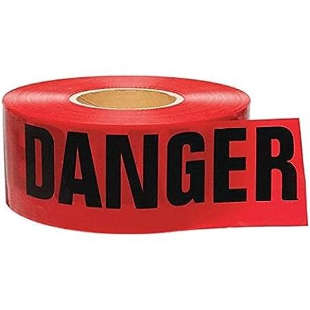 High Quality Red Non Adhesive Custom Printing Caution Construction Underground Marking Pe Warning Tape