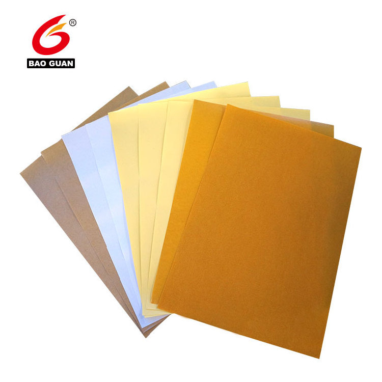 BAOGUAN Best selling Yellow Glassine Silicone Paper/PE Coated Release Paper