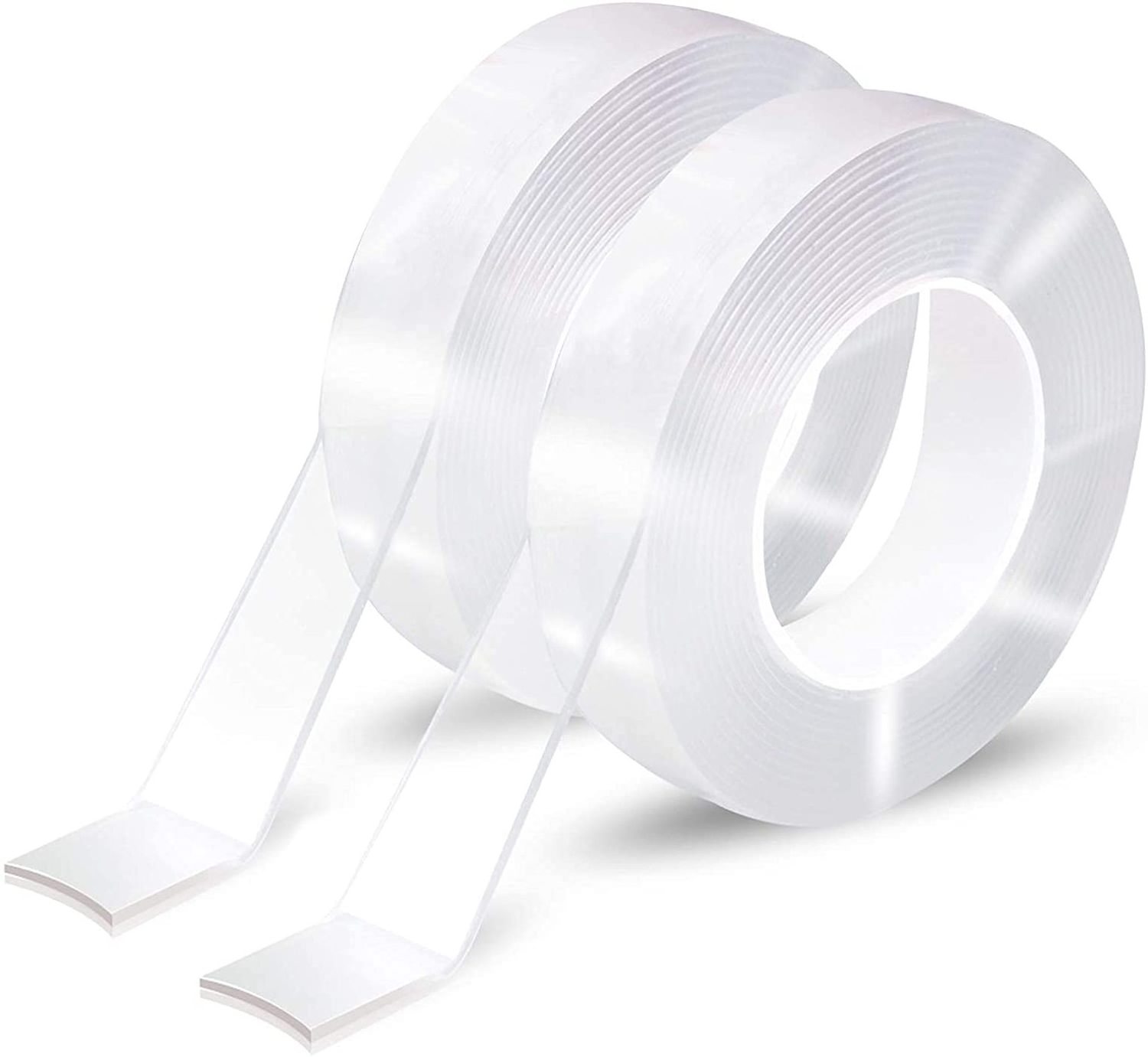 Multifunctional Double Sided Transparent Reusable Adhesive Nano Tape