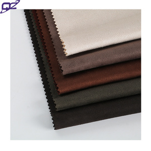 Shaoxing Factory Solid Color 95 polyester 5 spandex Stretch Brushed Suede Scuba knit fabric for clothes pants