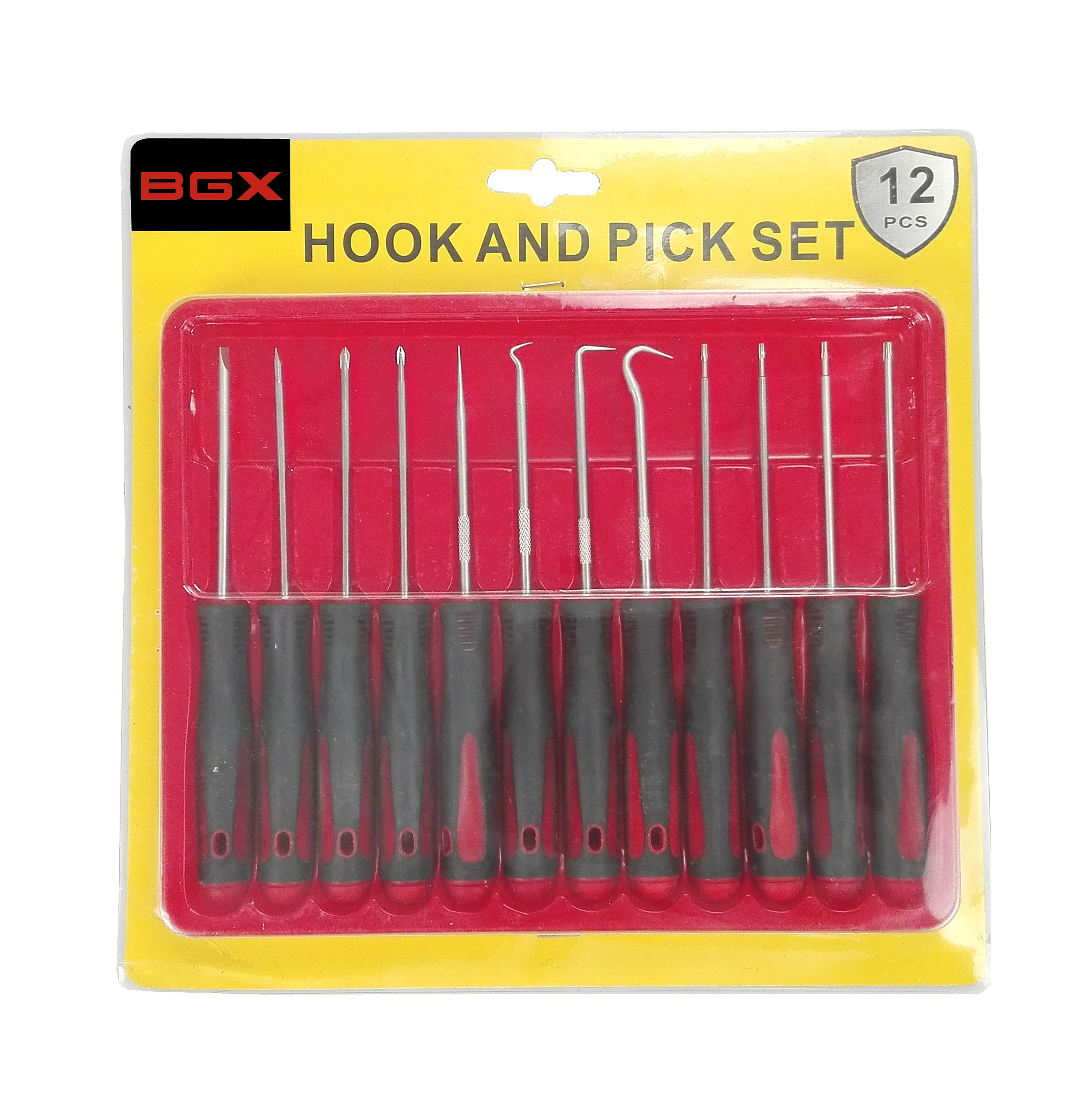 BGX Professional 12 pcs Hook and mini pick set for Oil Seal or O-rings Removal tool kit