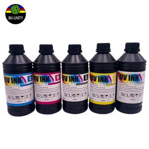 CMYK WHITE EP-SON LED UV ink for eps-on xp600 tx800 printhead soft/hard uv ink for dx8 dx10 dx11 print head uv flatbed printer