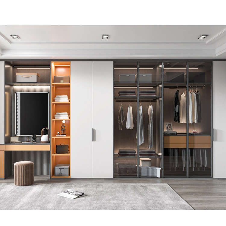 All-aluminum Furniture Modern Minimalist Home Wardrobe Metal Bedroom Set Office Bathroom Gi Bedroom Cabinets Bedroom Closet