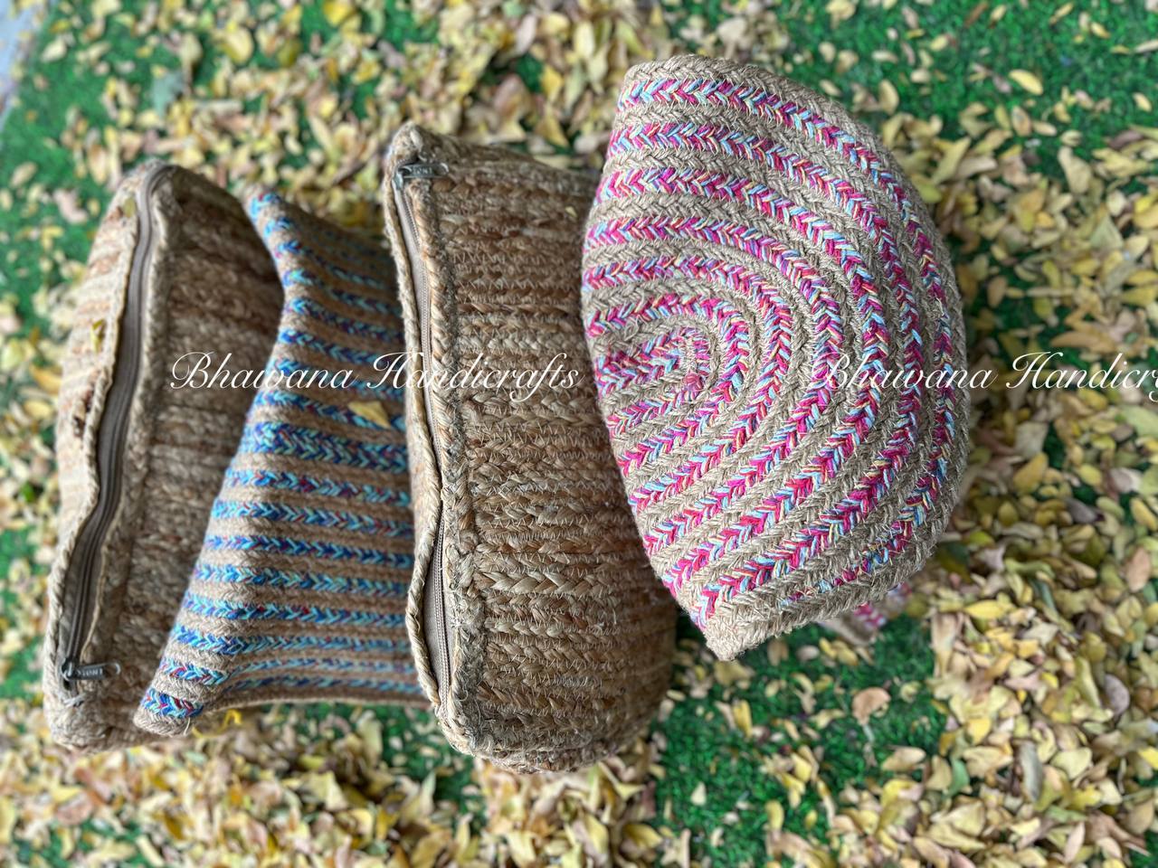 Handmade Jute Bag For Her, Mother's Day Gift  Boho Beach Woven Sling Bag ,Eco-Friendly Half Moon Clutch