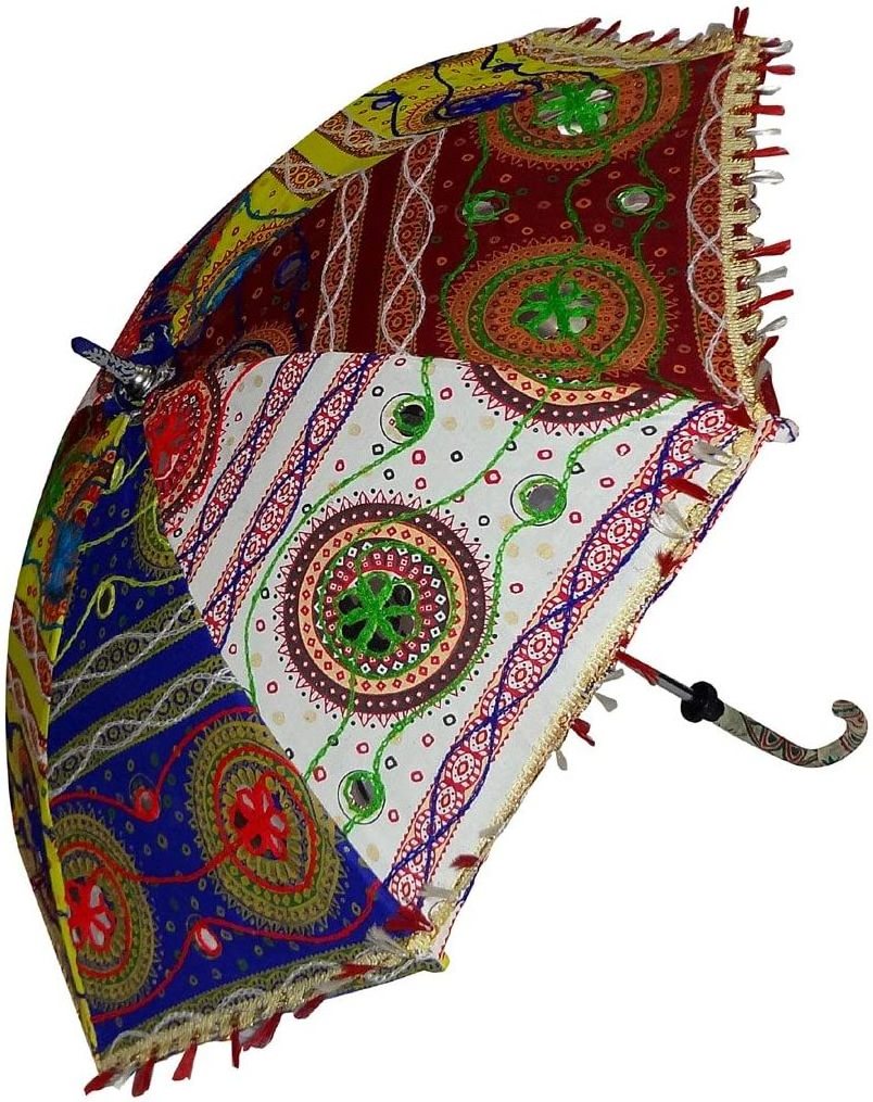 Indian Hand Embroidered Sun Shade Umbrella