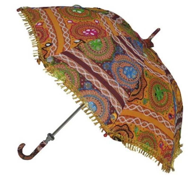 Indian Hand Embroidered Sun Shade Umbrella