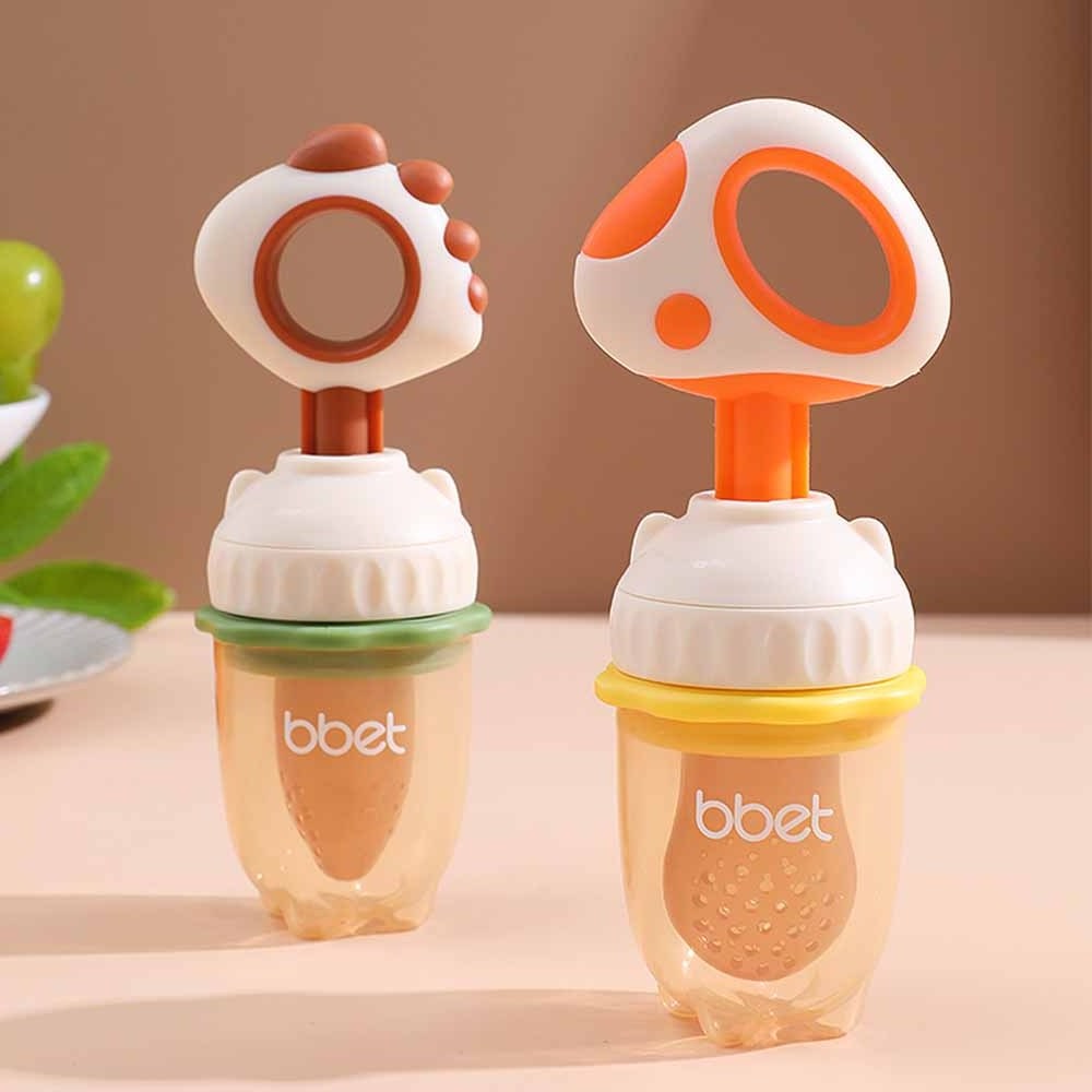 Baby food feeder baby fruit pacifier and toddlers eat fruit tool with hand silicone