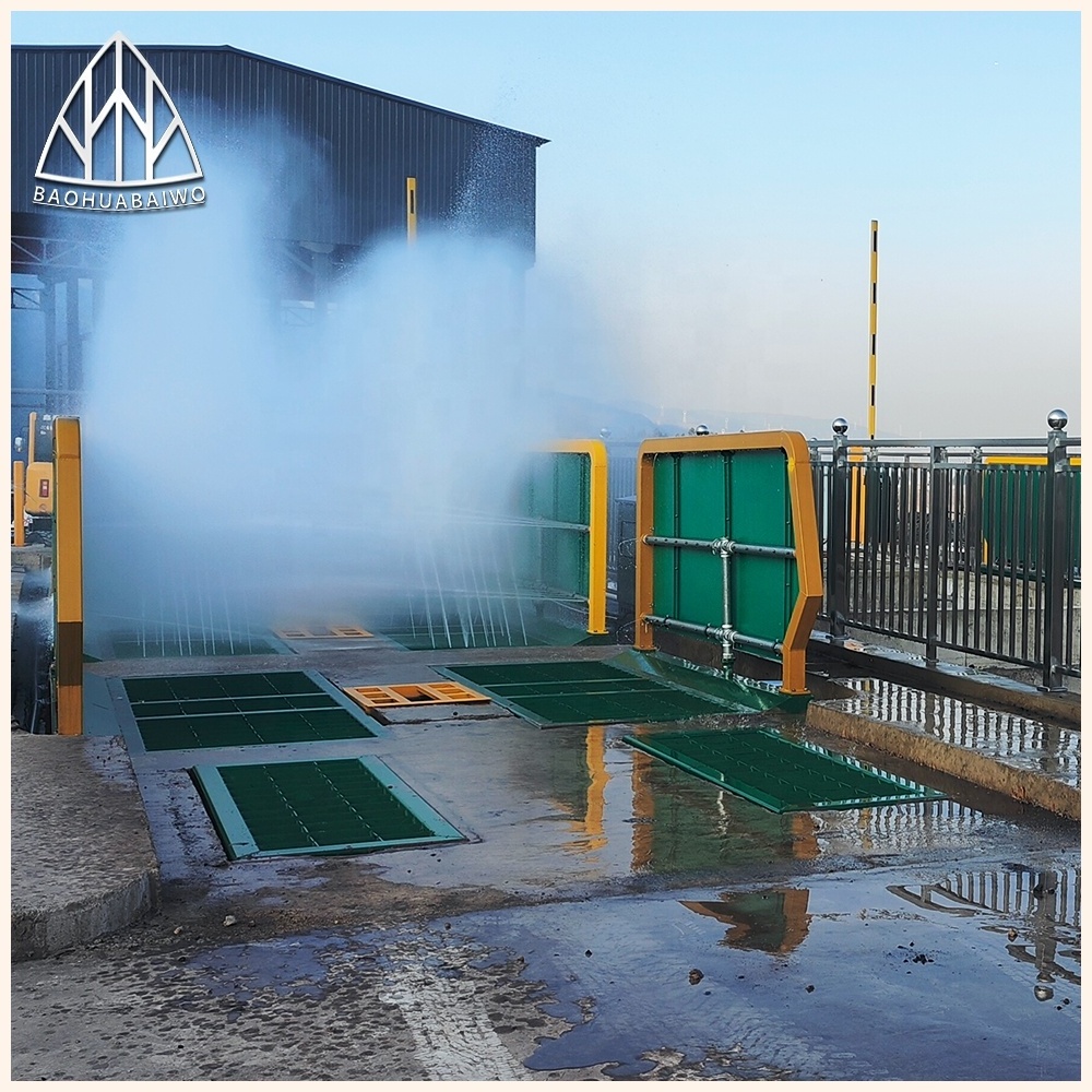 Site car washing machine platform project wheel mud washing truck automatic washing 100 tons of transport cleaning