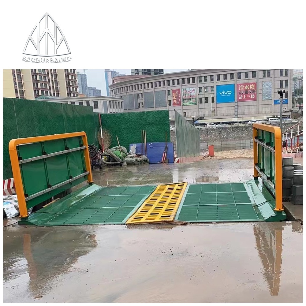 Site car washing machine platform project wheel mud washing truck automatic washing 100 tons of transport cleaning