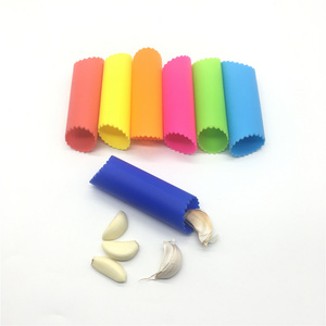 BHD Food Grade Silicone Garlic Peeler Skin Remover Roller Keeper Garlic Cloves Easy Roller Peeling Press Tube