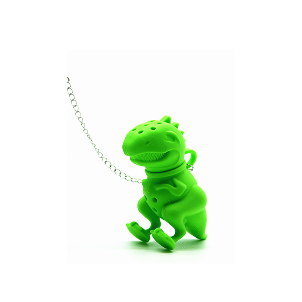 Wholesale BPA free Loose Leaf Silicone Tea Infuser Dinosaur Shape Tea Infuser