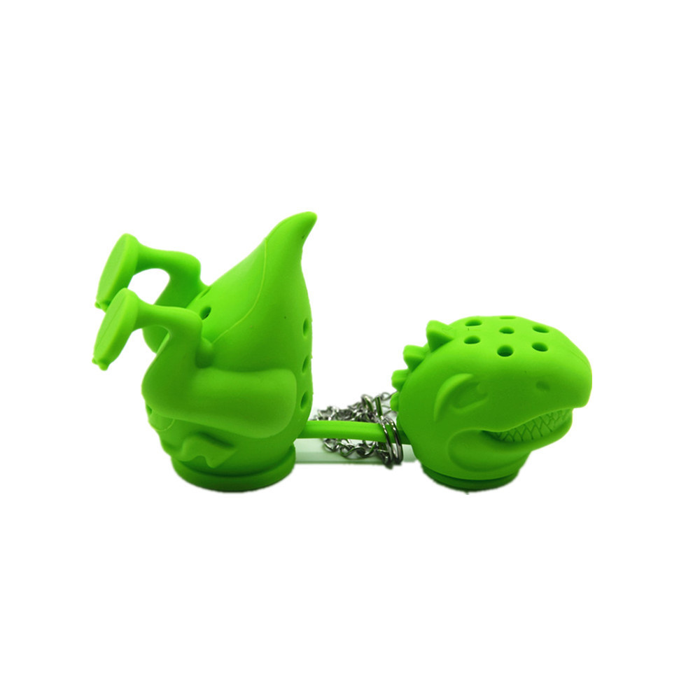 Wholesale BPA free Loose Leaf Silicone Tea Infuser Dinosaur Shape Tea Infuser