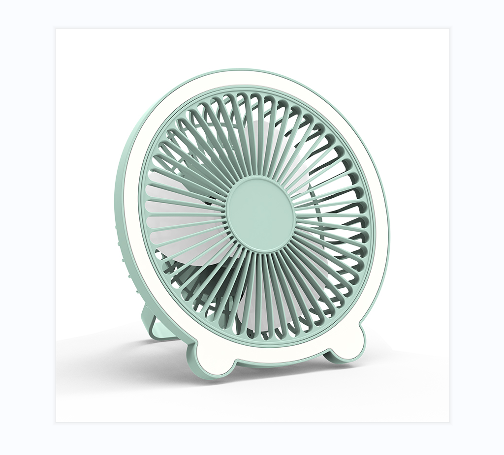 2023 Popular portable bear fan can be suspended desktop charging and filling lights 360 degree adjustable electric fan