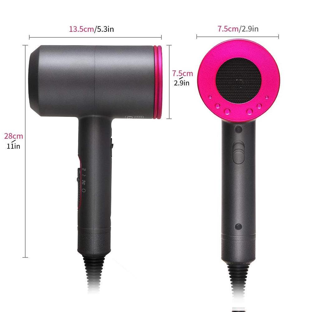 Hair Dryer with Diffuser 2000W Ionic Blow Dryer Professional Portable Handle Constant Temperature Hair Care Without Hair Damage