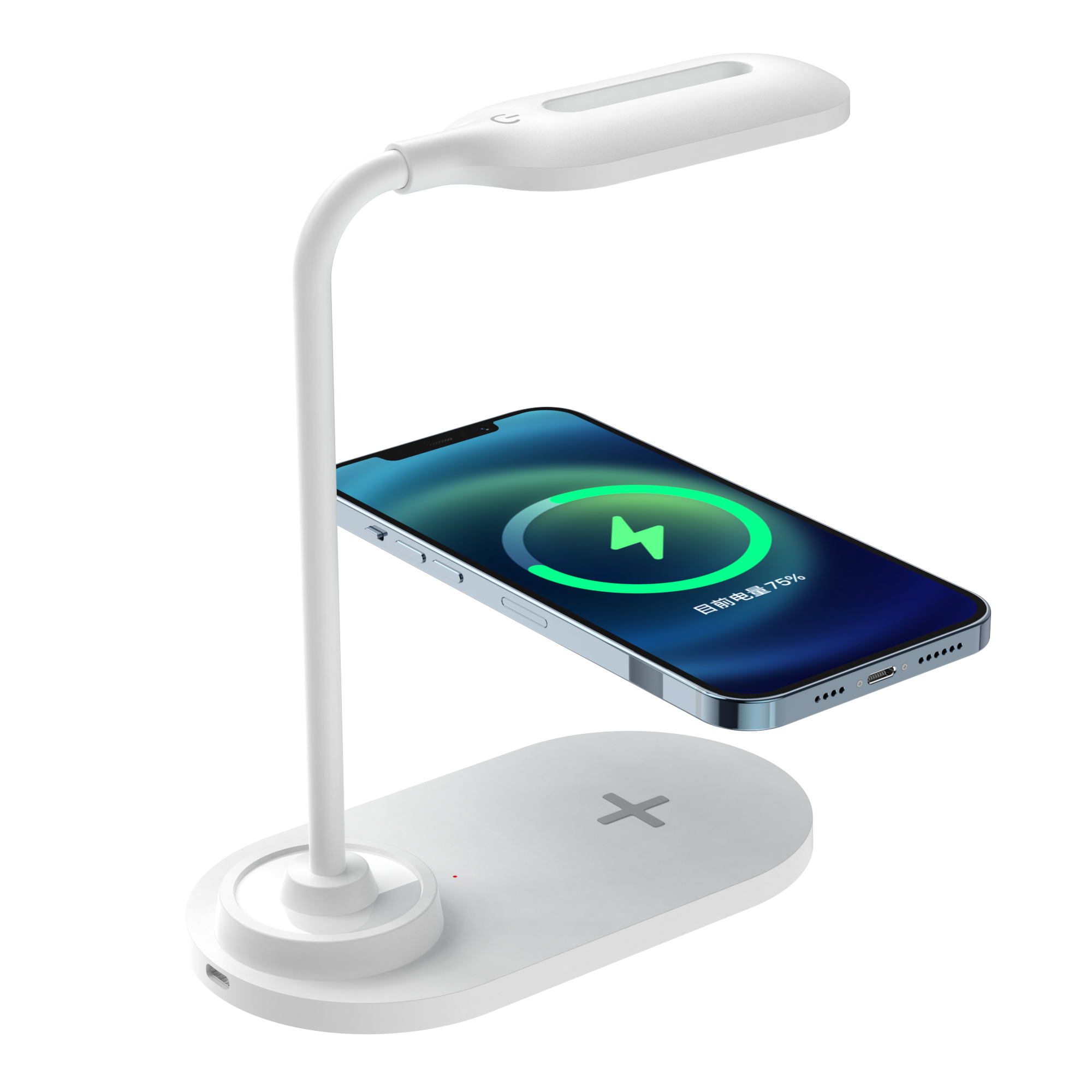 Wireless Charger Pad LED Desk Lamp Eye Protect Study Business Light Table Lamp 15W Fast Charging Station