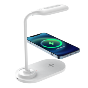 Wireless Charger Pad LED Desk Lamp Eye Protect Study Business Light Table Lamp 15W Fast Charging Station