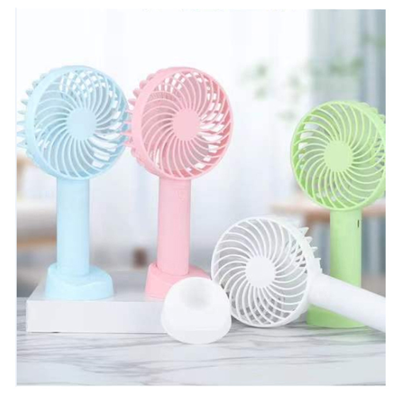 2024 USB Handheld Desktop Fan Mini Rechargeable Hand Held Fan Mini Portable Fan with Phone Holder Stand for Outdoor Camping