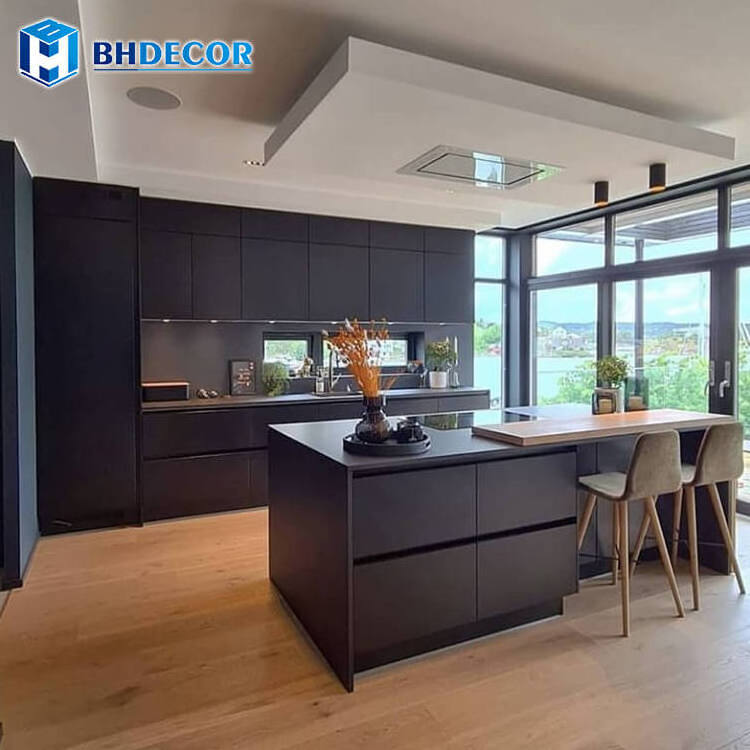 Kitchen Cabinet Moisture Proof Natural Birch Marine Pet Plywood Sheet Mdf Modern Design Kitchen Cabinets With Accessories