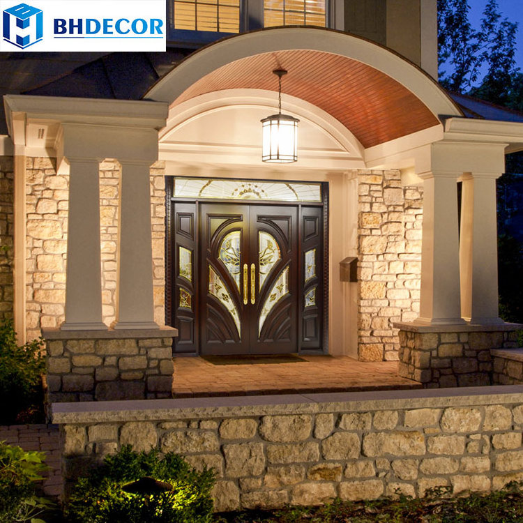 Wood Entry Door Home Luxury Mahogany Exterior Glass Around Entrance Entry Front Door With Frame Sidelight Side Panels