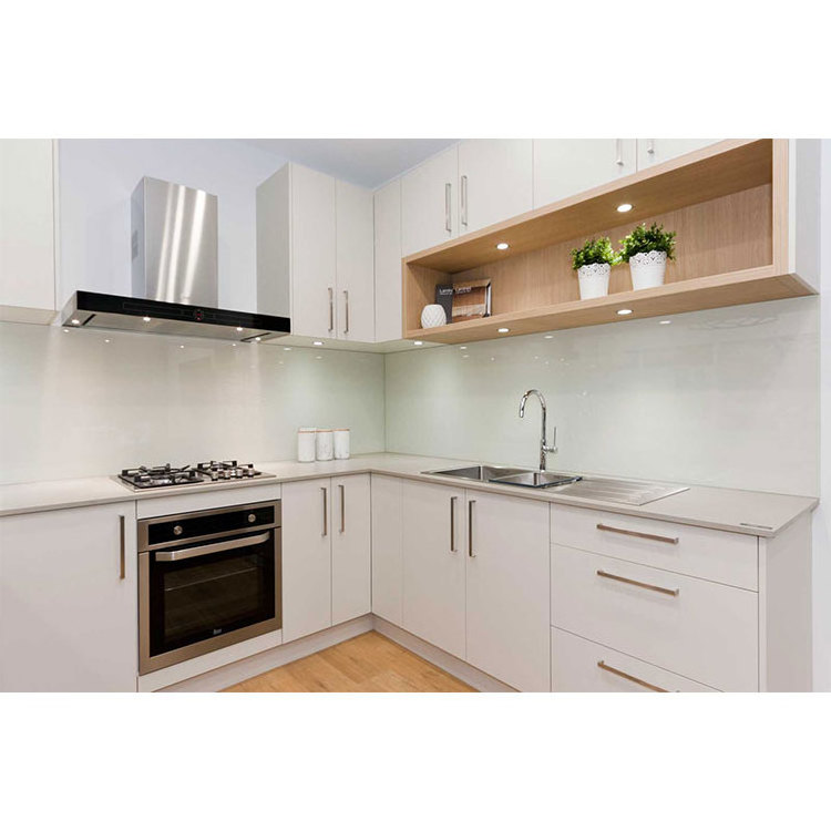 Smart Caravan Pearl White Modern Kitchen Cabinet