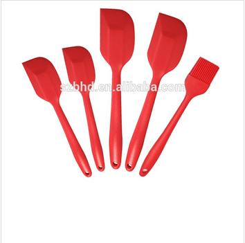 Benhaida Premium Silicone Spatula Set of 4 with Stainless Steel Core Design Non-stick Flexible Rubber Spatulas