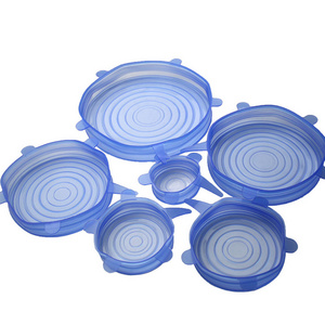 Benhaida New 6pcs Silicone Stretch Lids Keep Fresh Food Pan Bowl Cup Dish Premium Cover Set