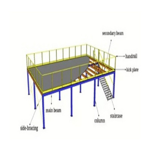 Loading capacity up to 1000kg/m2 warehouse racking systems Warehouse Storage Powder Coating Steel Platform from Vietnam