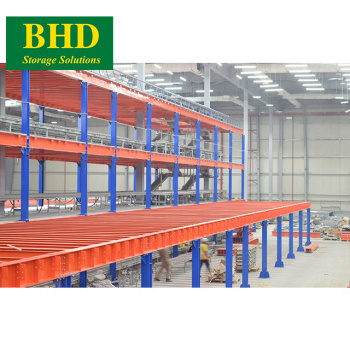 Loading capacity up to 1000kg/m2 warehouse racking systems Warehouse Storage Powder Coating Steel Platform from Vietnam