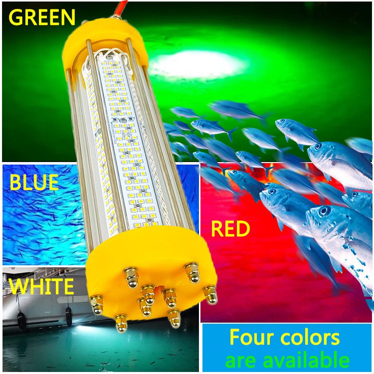 12V 100W White Green led flood light for ship fishing boat  ocean boat fishing  LED Submersible Fishing Light