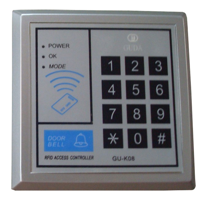 Wireless Numeric Keypad with RFID keys for Smart Door Control System