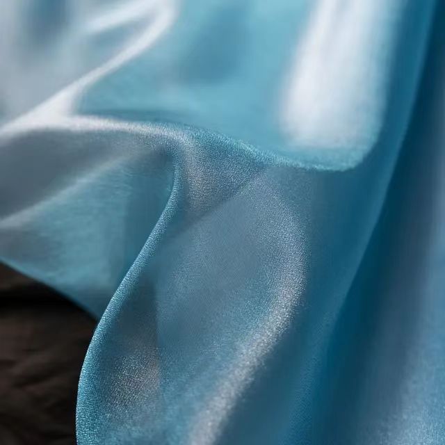 silk satin organza fabric satin silk organza fabric 64gsm wholesale satin gloss liquid soft silk