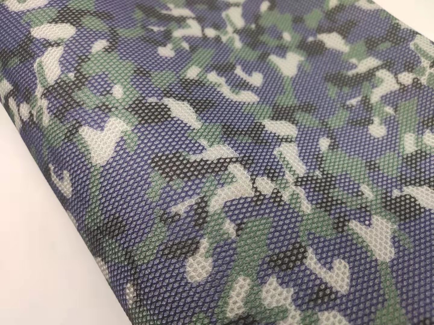 Breathable mesh 100% polyester camo embossed sandwich fabric Mesh shoe fabric Shoe stitch fabric