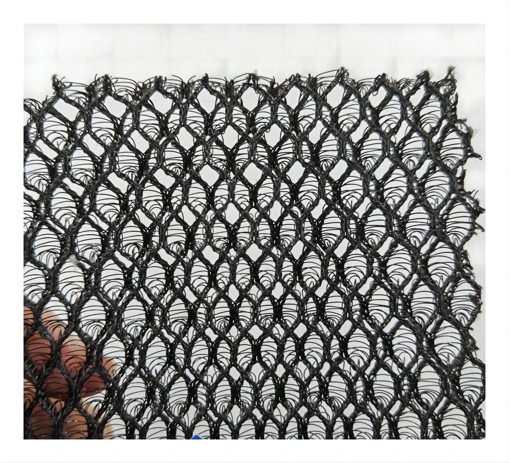 100%polyester Spacer Air Mesh Hexagonal Mesh Fabric 3d Tricot 100% Polyester Knitted Mesh Fabric for Beach Chair Medium Weight