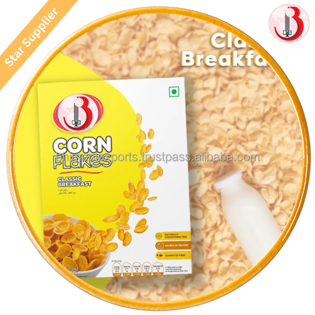 best breakfast cereal corn flakes /oat flakes 500 gm package for breakfast for children and adult