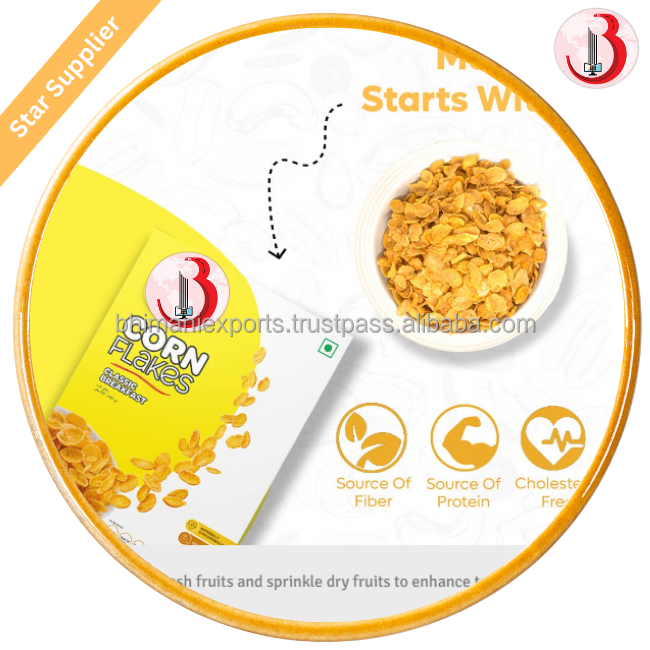 best breakfast cereal corn flakes /oat flakes 500 gm package for breakfast for children and adult