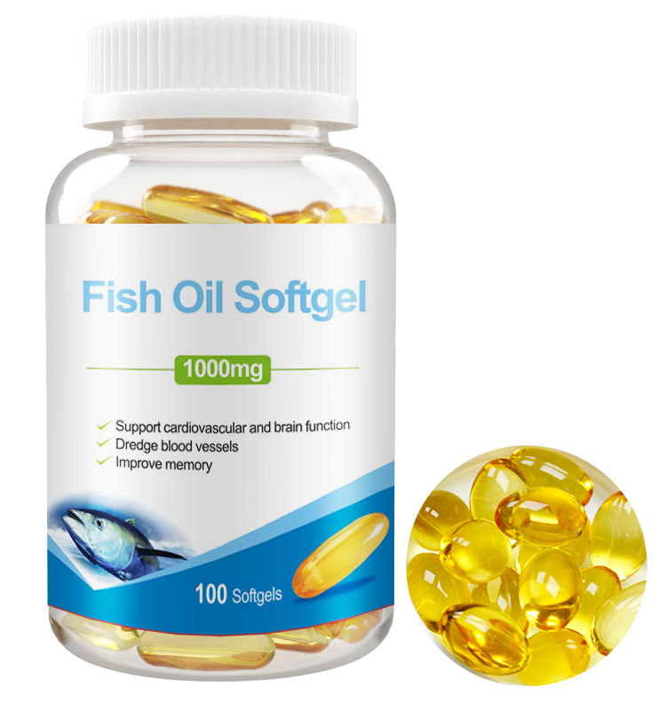 Private label omega 3 fish oil 1000mg  Cod Liver Oil Softgels capsule