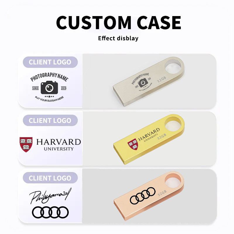 Free Custom logo 32g 64gb metal usb flash memory drive 2.0/3.0 Waterproof USB stick 128G Pendrive U disk