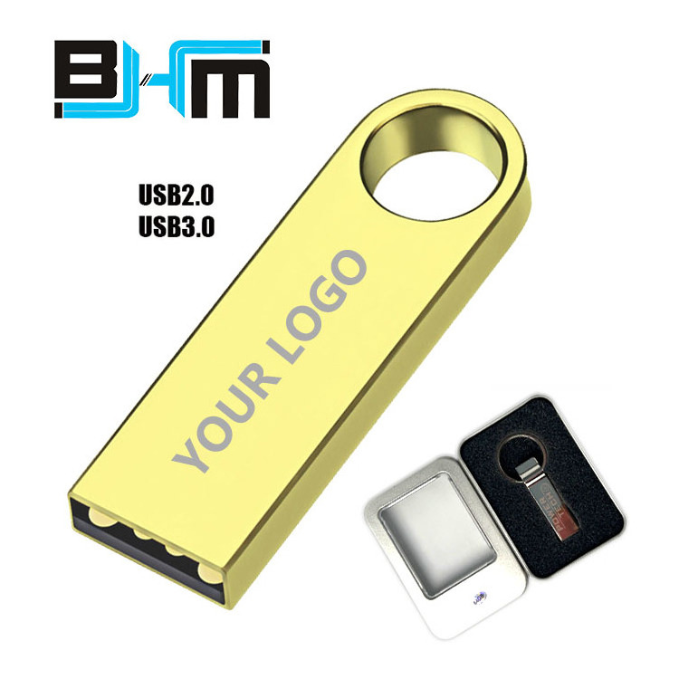 Free Custom logo 32g 64gb metal usb flash memory drive 2.0/3.0 Waterproof USB stick 128G Pendrive U disk