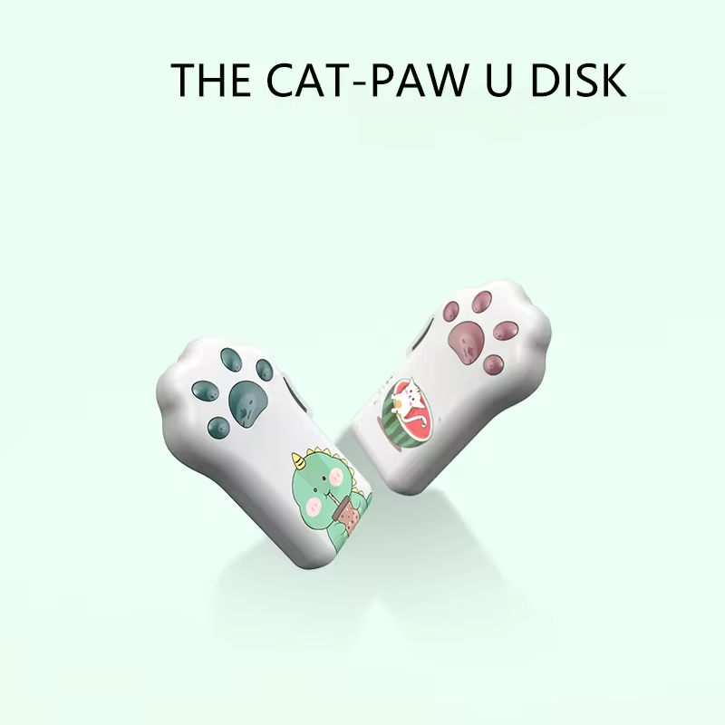 Personality Design Cat Claw Lovely U Disk Plastic Waterproof 2.0 64g 128g Memory Flash Drive