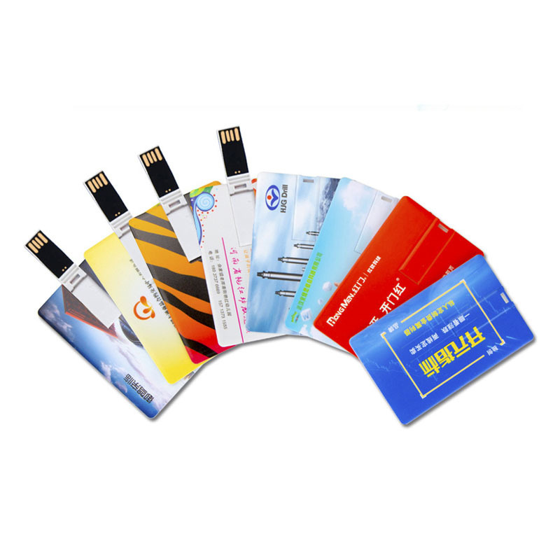 Business Card Usb 2.0 Pendrive Custom Logo Full Color Printing Gift Memorias Cle Usb Memory Stick Credit Card Usb Flash Drive