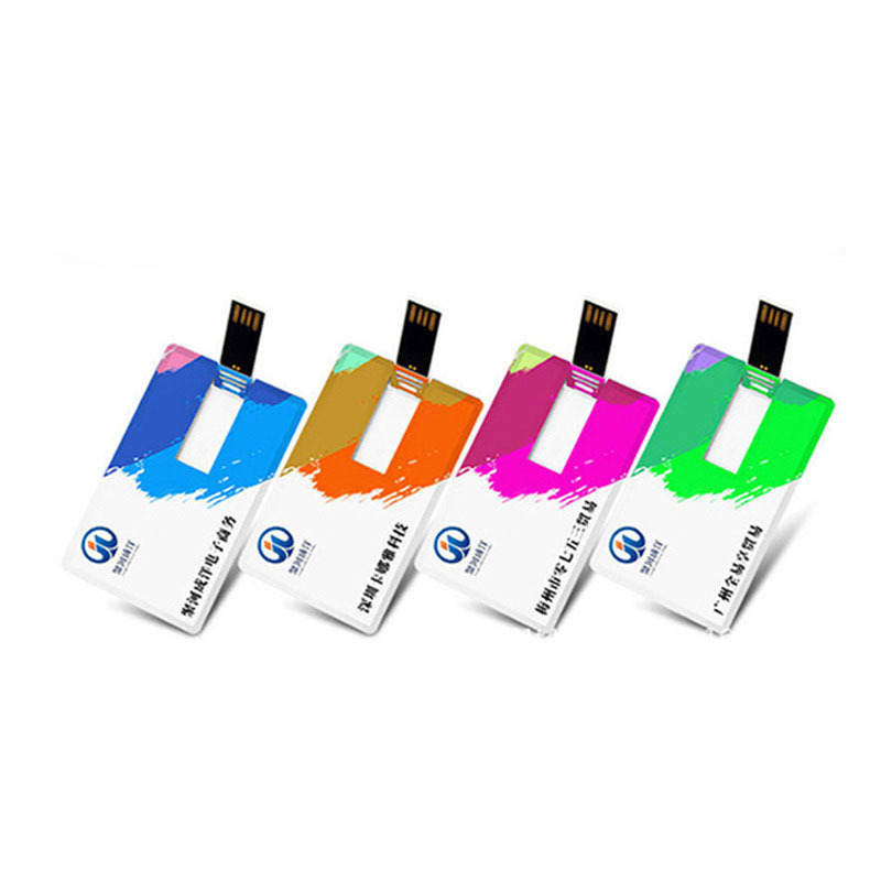 Business Card Usb 2.0 Pendrive Custom Logo Full Color Printing Gift Memorias Cle Usb Memory Stick Credit Card Usb Flash Drive