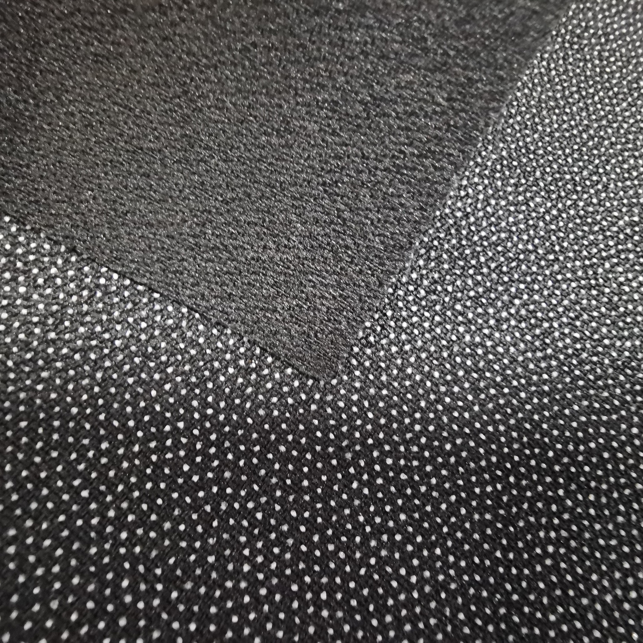 120G Black Hard feel Twill water-jet woven interlining  PA Glue high stripping strength washable interfacing for coats