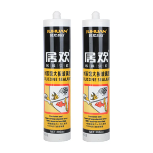 JUHUAN RTV Curing Clear Glass And Metal Silicon Sealant For Exterior Window Caulking