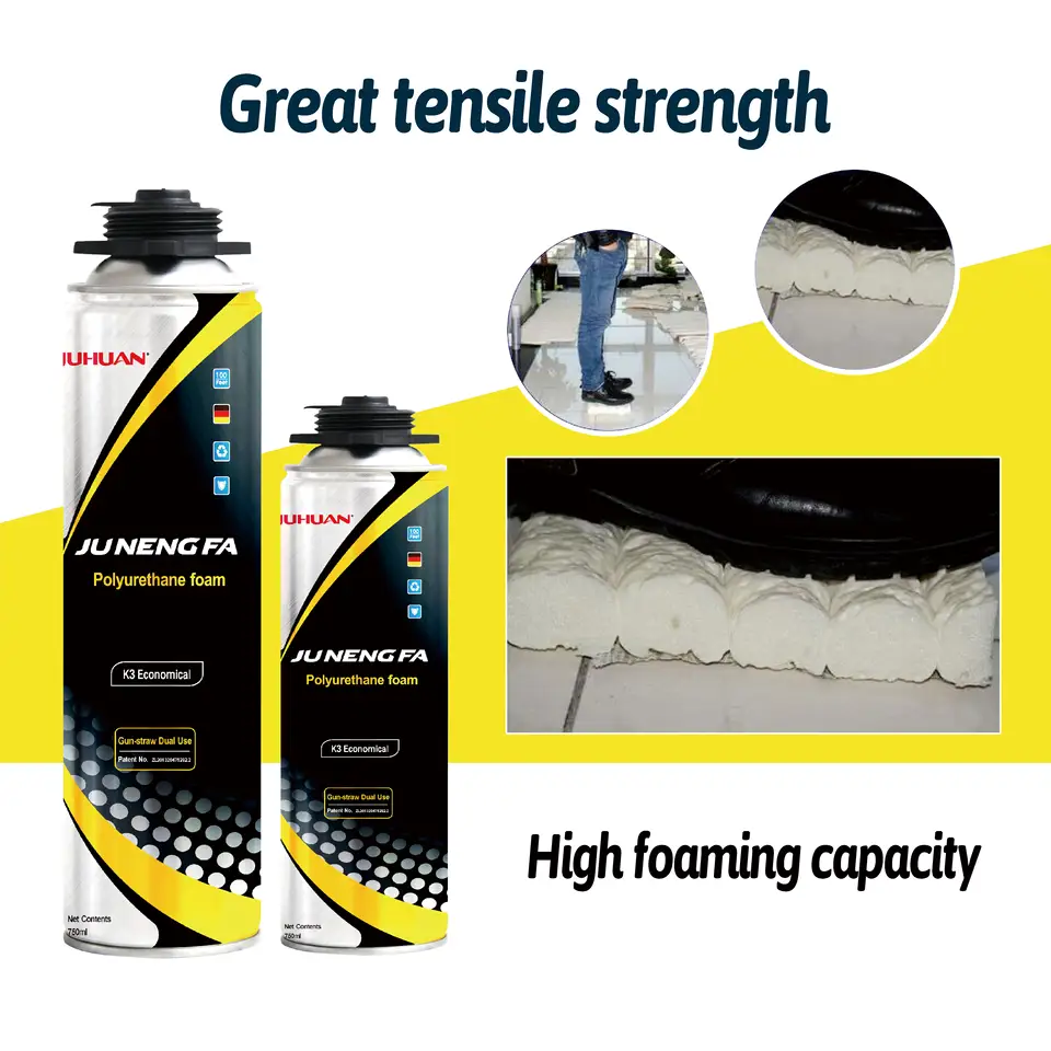 Wholesale Polyurethane Foam Glue Expanding Foam Filler Insulation Pu Foam SPray