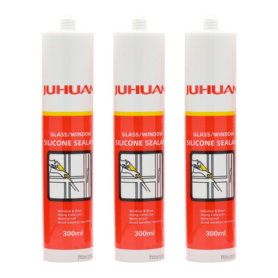 JUHUAN brand  High Temp Resistance Acetic Silicone Sealant custom brand acetic silicone neutral silicone sealant